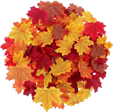 bag of fake fall leaves|artificial fall leaves in bulk.